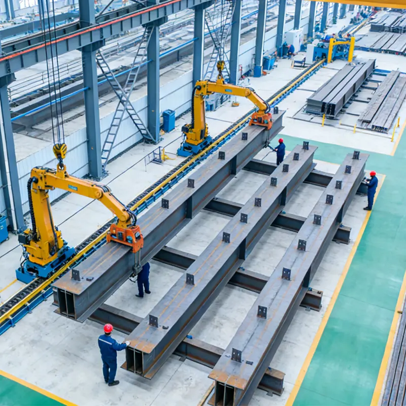 Цех сборки сборных стальных конструкций